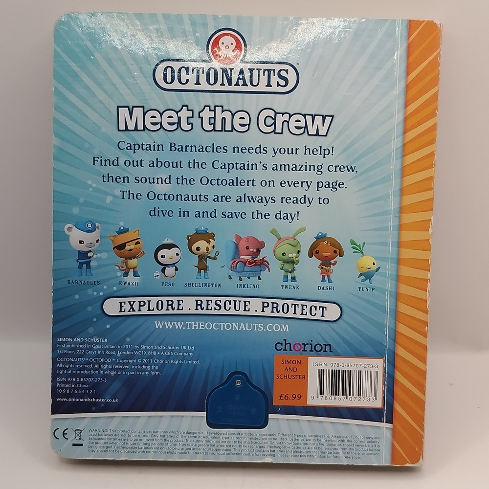 Octonauts Meet The Crew Board Book With Sounds UK 2011 RARE COLLECTIBLE - Picture 3 of 17
